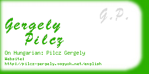 gergely pilcz business card